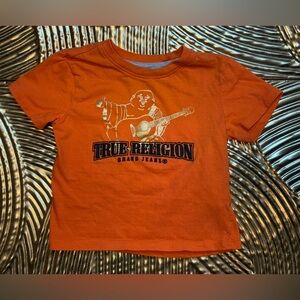 True Religion Kids Orange Tee with Graphic